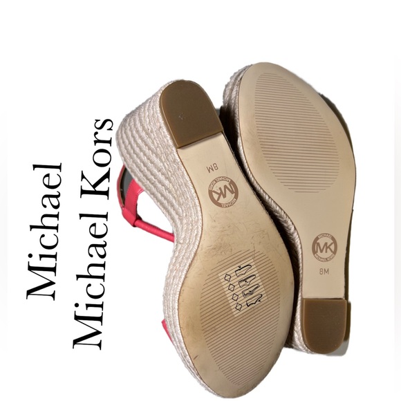 SB25 NIB MICHAEL Michael Kors Women’s Annie Wedge Espadrille shoes Size 8. - Picture 6 of 13